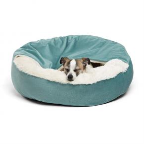 Pet Bed with Attached Blanket