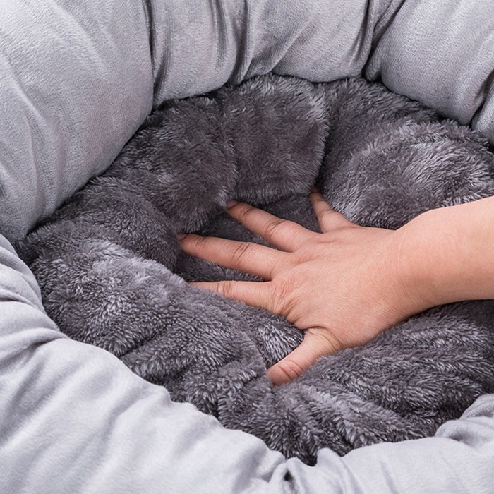 Round Donut Pet Bed with Pillow