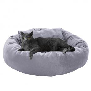 Round Donut Pet Bed with Pillow