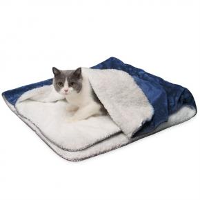 Reversible Waterproof Fleece Pet Throw Blanket