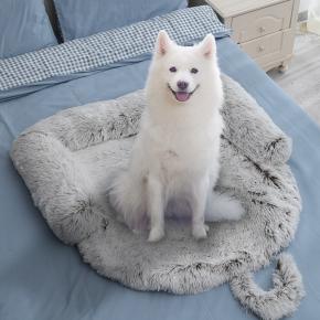 Long Plush Fleece Dog Sofa Bed